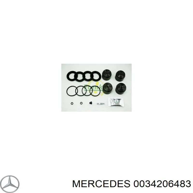 0034206483 Mercedes pinza de freno delantera derecha