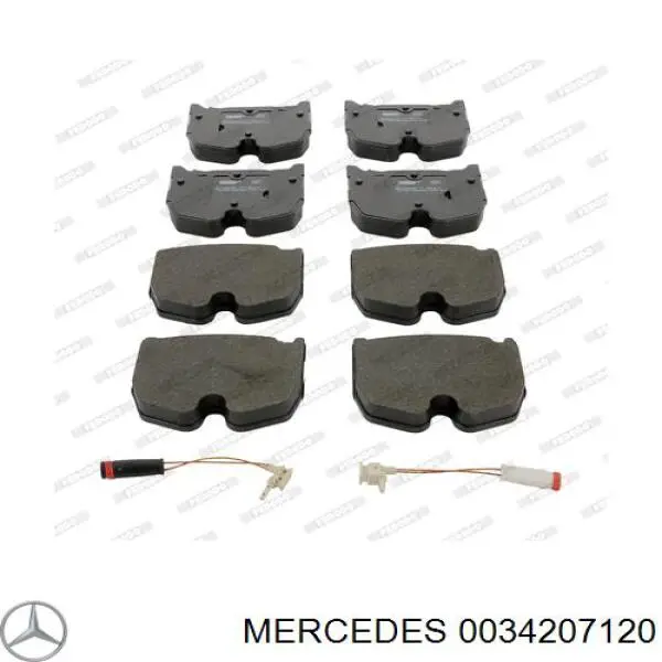 0034207120 Mercedes pastillas de freno delanteras