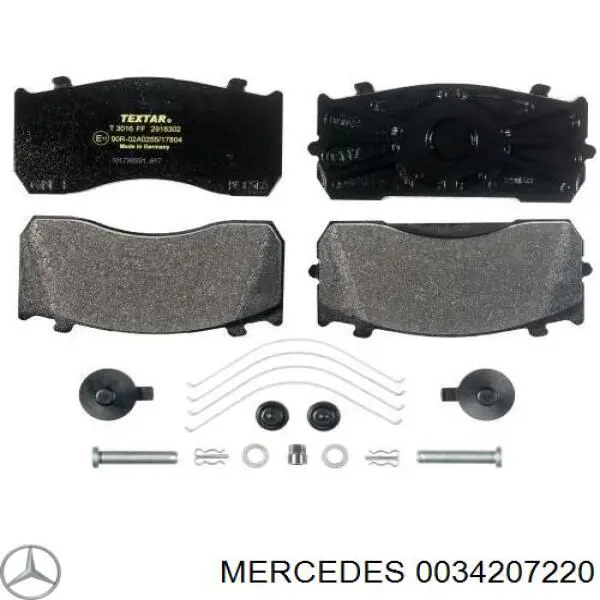 Comprar 0034207220 Mercedes Pastillas delanteras de freno