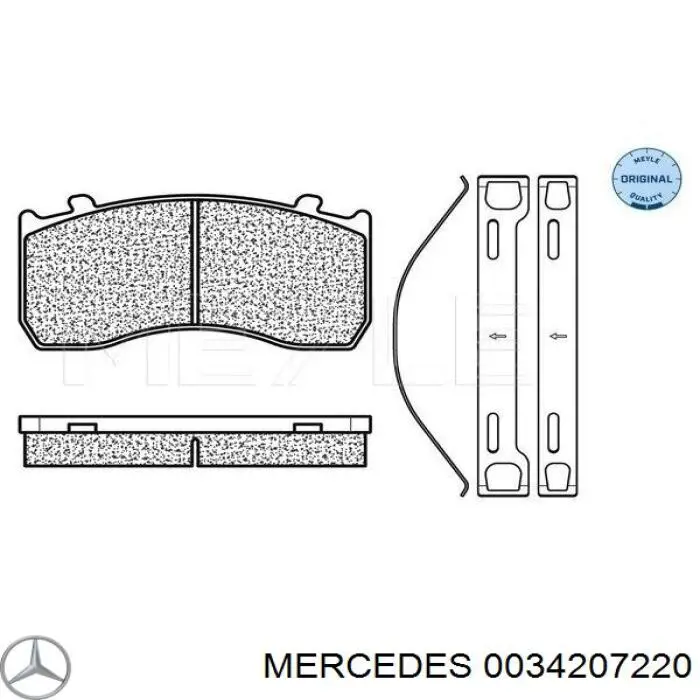 Pastillas freno delanteras Mercedes 0034207220 precio, desde 103,91 EUR