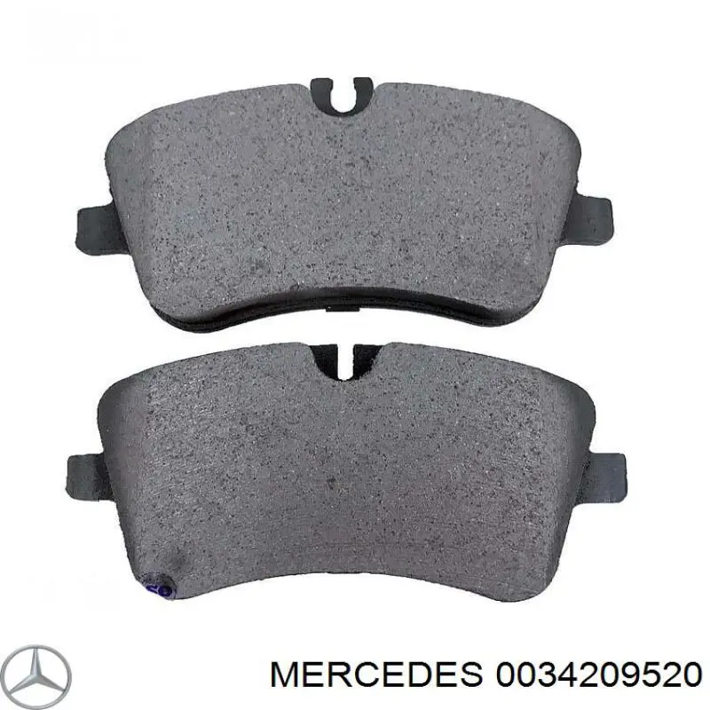 0034209520 Mercedes pastillas de freno delanteras