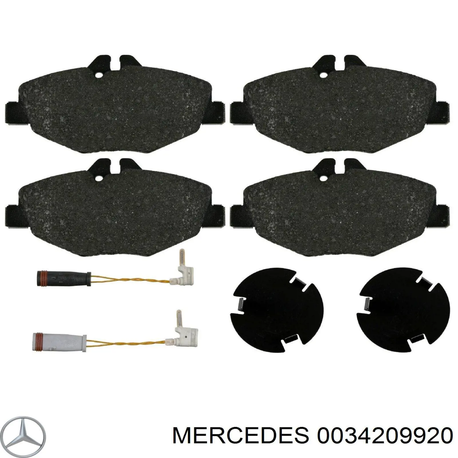 0034209920 Mercedes pastillas de freno delanteras