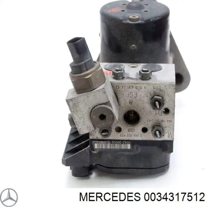 0034317512 Mercedes módulo hidráulico abs