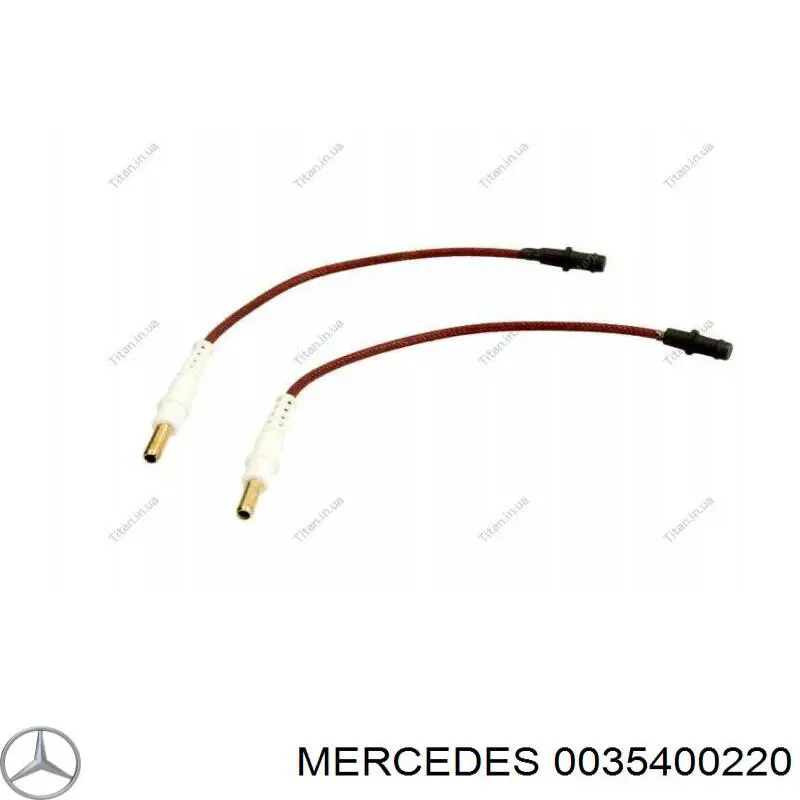 0035400220 Mercedes contacto de aviso, desgaste de los frenos, trasero