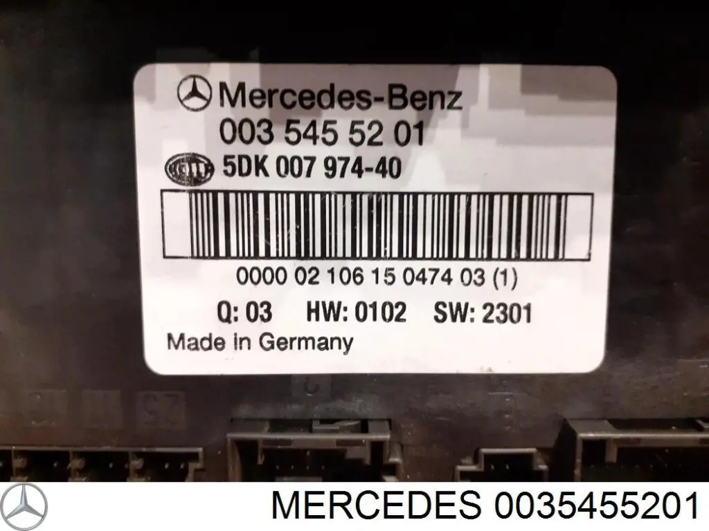 Módulo de confort Mercedes 0035455201 precio, desde 104,54 EUR