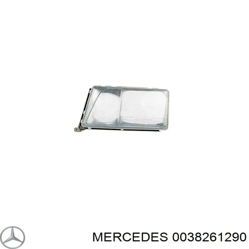 0038261290 Mercedes cristal de faro derecho