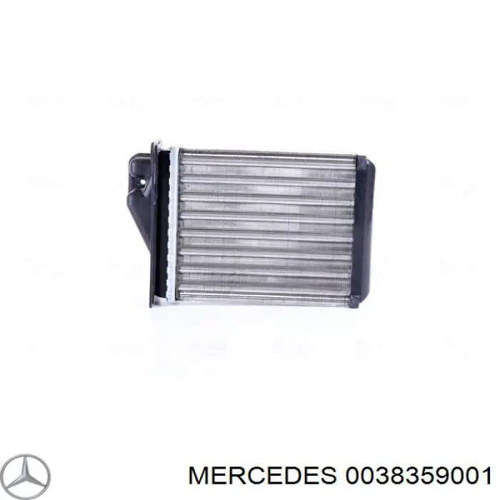 0038359001 Mercedes radiador de calefacción trasero