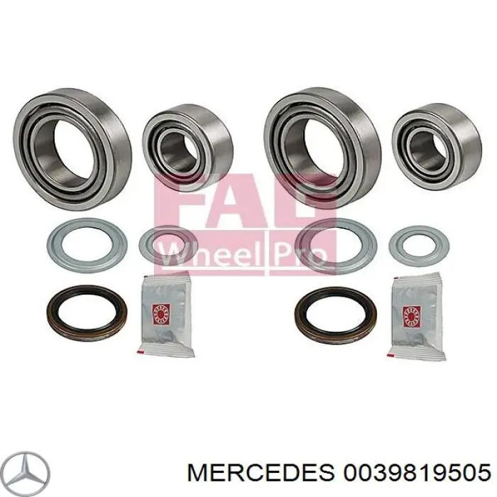 0039819505 Mercedes cojinete externo del cubo de la rueda delantera