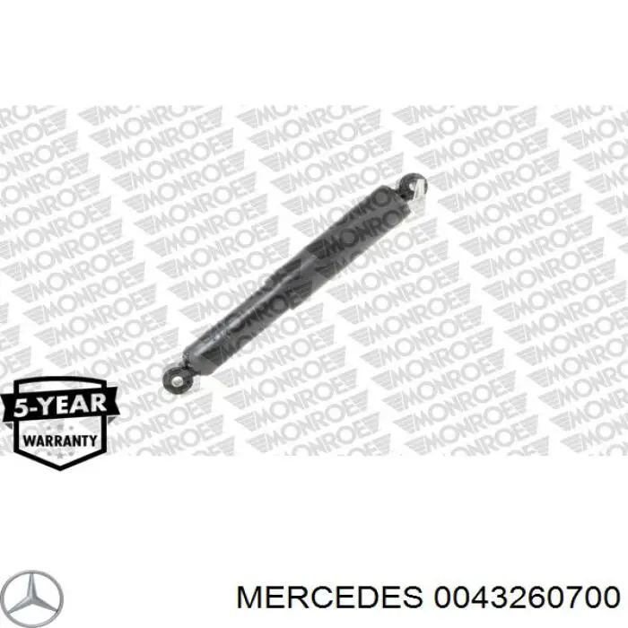 0043260700 Mercedes amortiguador trasero