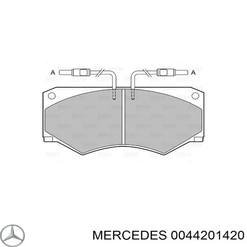 004 420 14 20 Mercedes pastillas de freno delanteras