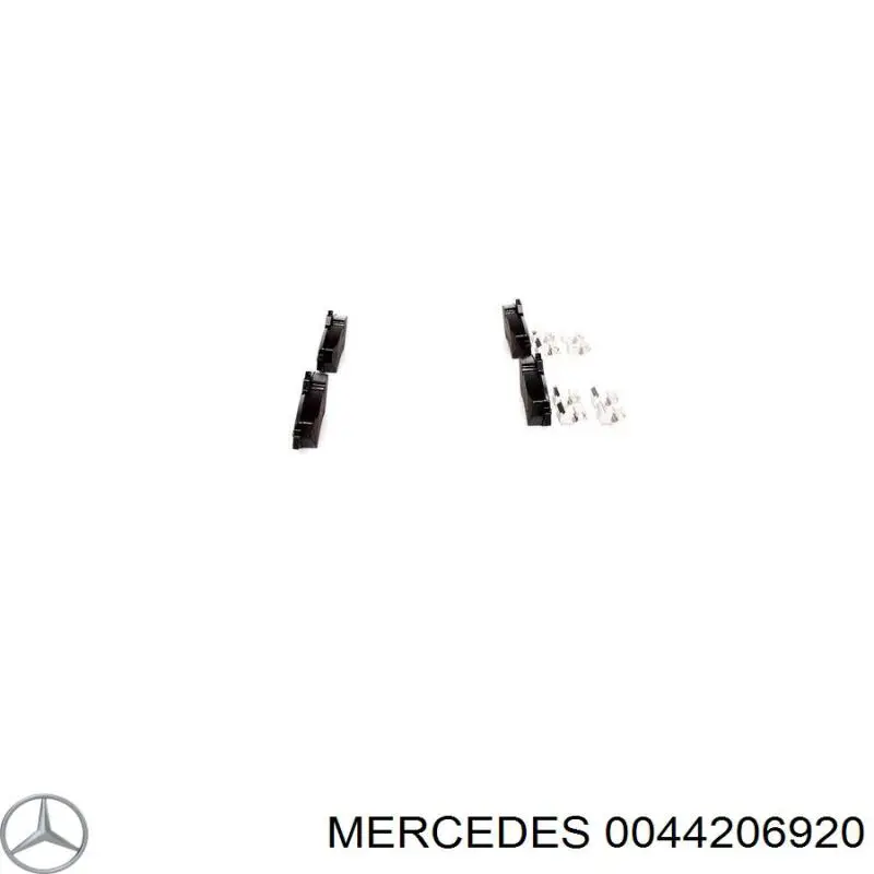 0044206920 Mercedes pastillas de freno traseras