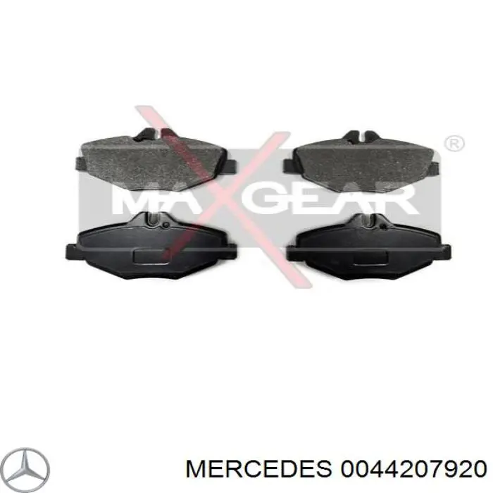 0044207920 Mercedes pastillas de freno delanteras