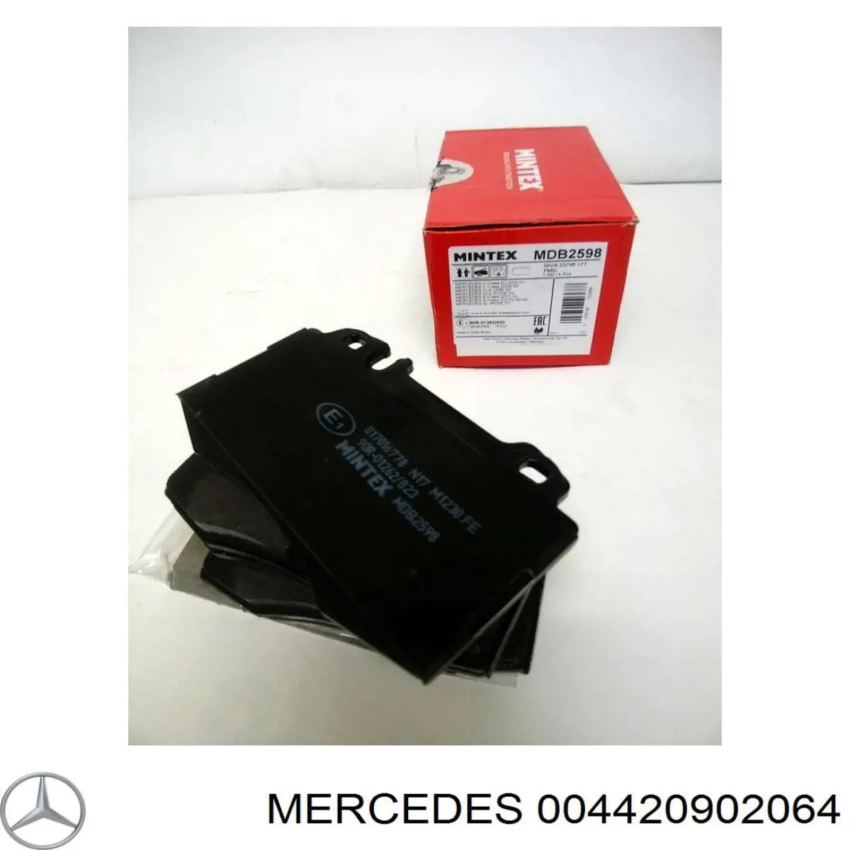 004420902064 Mercedes pastillas de freno delanteras