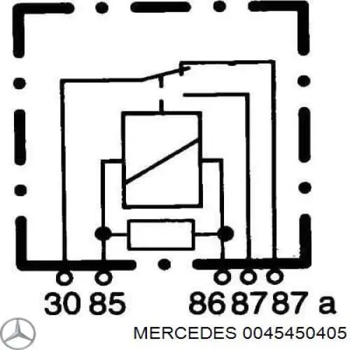 0045450405 Mercedes relé eléctrico multifuncional