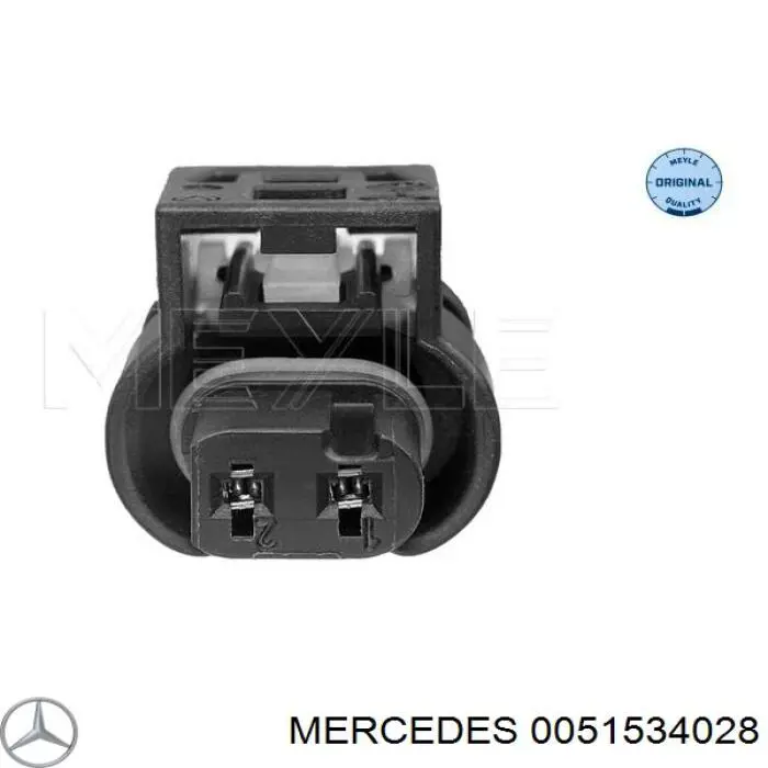 0051534028 Mercedes sensor de temperatura, gas de escape, en catalizador
