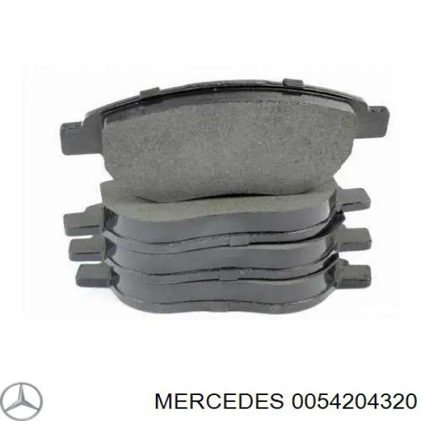 0054204320 Mercedes pastillas de freno traseras