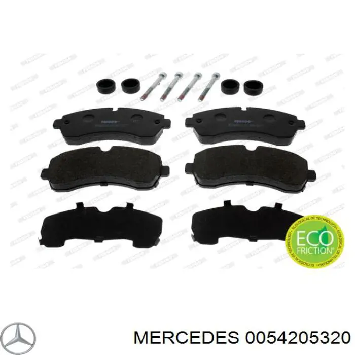 0054205320 Mercedes pastillas de freno delanteras