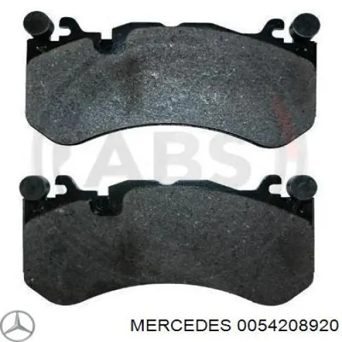 0054208920 Mercedes pastillas de freno delanteras