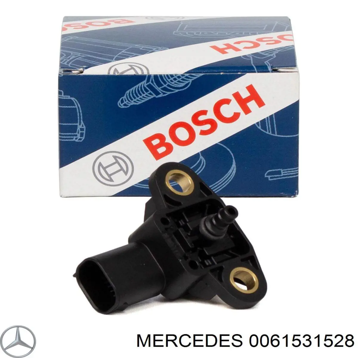 0061531528 Mercedes sensor de presion de carga (inyeccion de aire turbina)