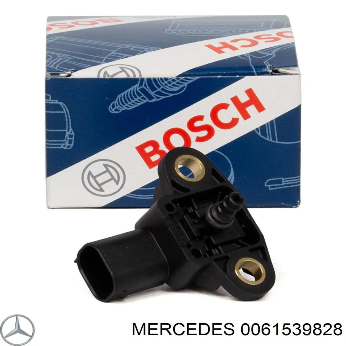 0061539828 Mercedes sensor de presion de carga (inyeccion de aire turbina)
