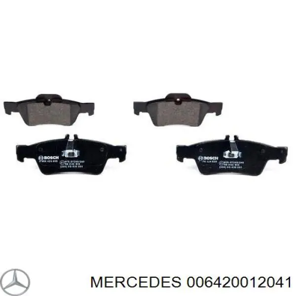 006420012041 Mercedes pastillas de freno traseras