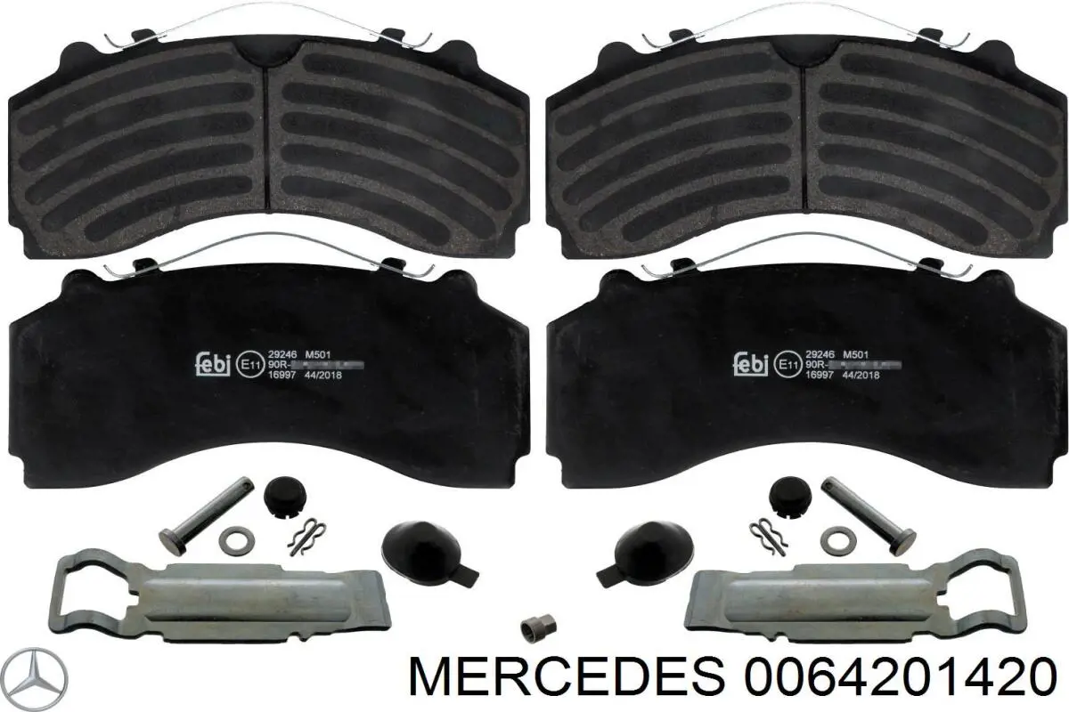 Pastillas freno delanteras Mercedes 0064201420 precio, desde 128,47 EUR