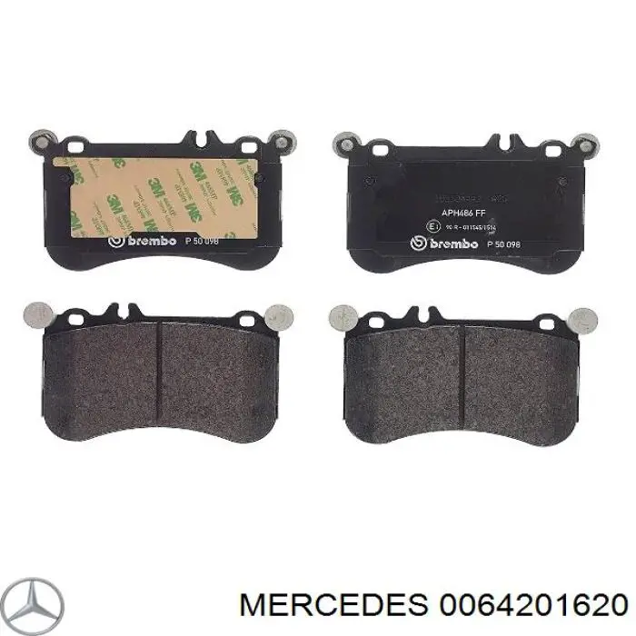 0064201620 Mercedes pastillas de freno delanteras