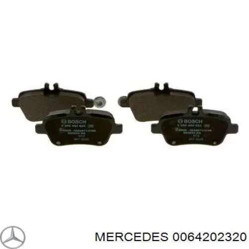 0064202320 Mercedes pastillas de freno traseras