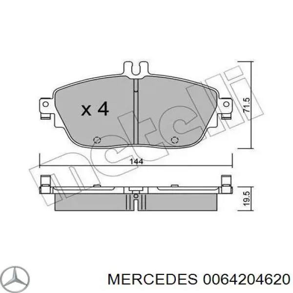 Pastillas freno delanteras Mercedes 0064204620 precio, desde 32,48 EUR