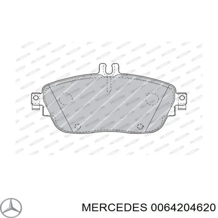 Pastillas de freno delanteras Mercedes 0064204620