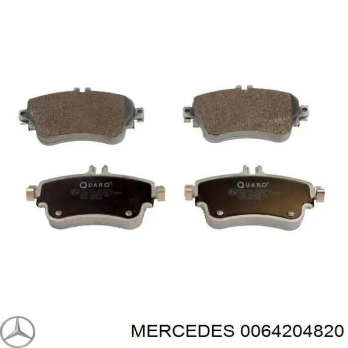 0064204820 Mercedes pastillas de freno delanteras