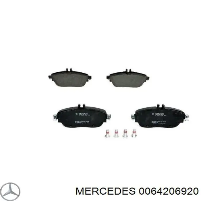 0064206920 Mercedes pastillas de freno traseras