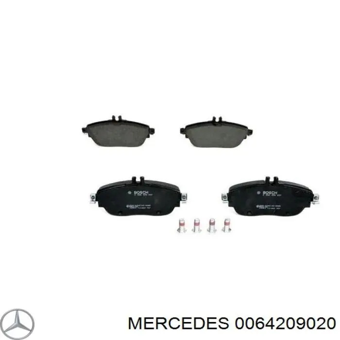 0064209020 Mercedes pastillas de freno traseras