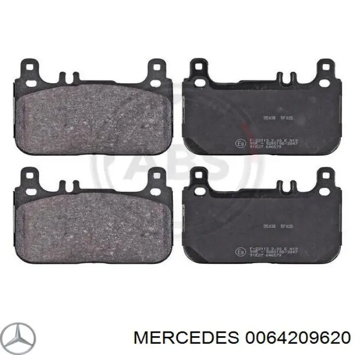 0064209620 Mercedes pastillas de freno traseras