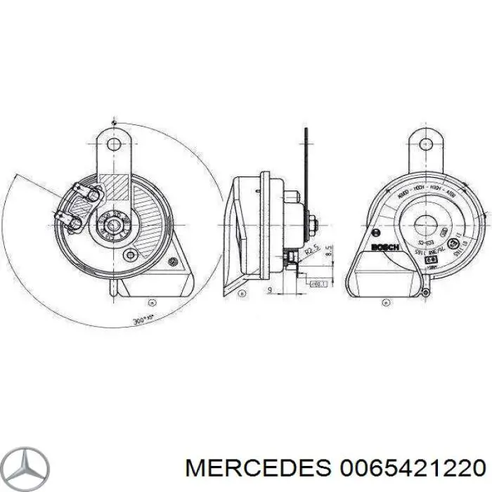 Comprar 0065421220 Mercedes Claxon