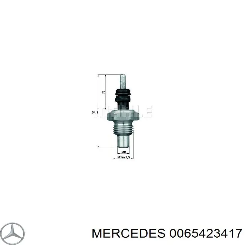 0065423417 Mercedes sensor de temperatura del refrigerante