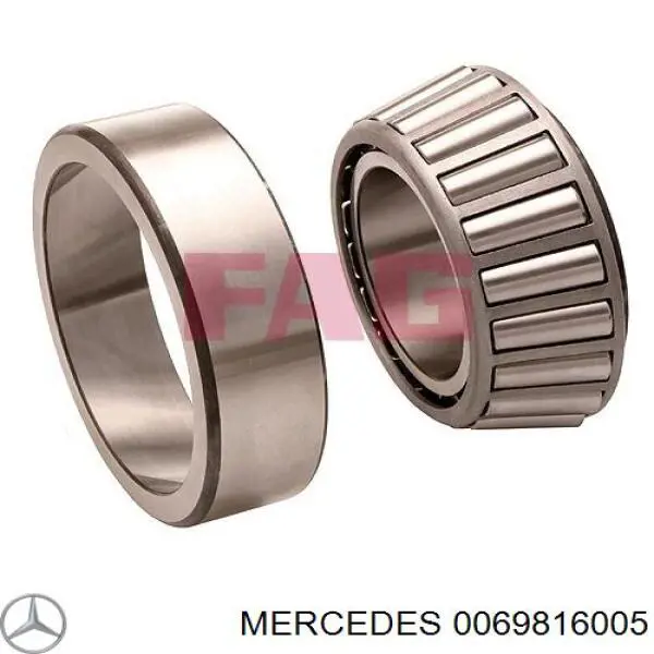 0069816005 Mercedes cojinete de rueda delantero