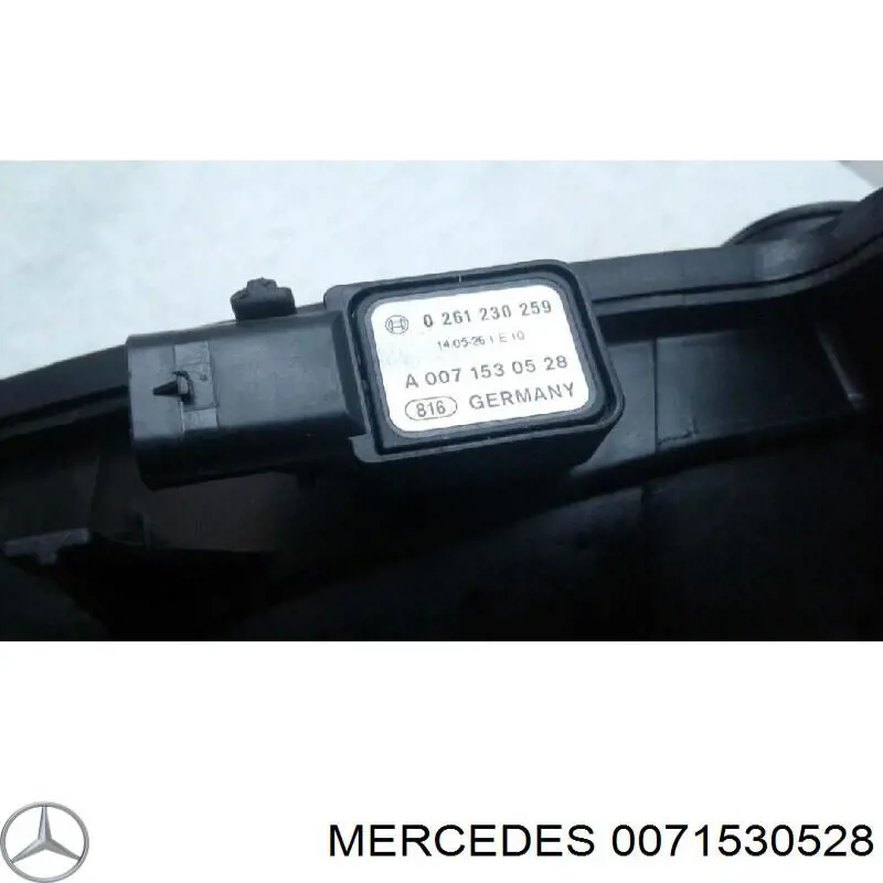 0071530528 Mercedes sensor de presion de carga (inyeccion de aire turbina)