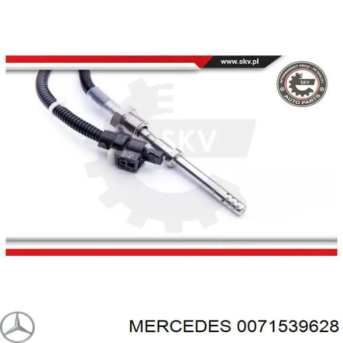 0071539628 Mercedes sensor de temperatura, gas de escape, filtro hollín/partículas