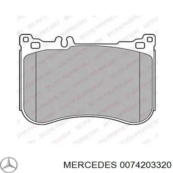 Pastillas de freno delanteras Mercedes 0074203320