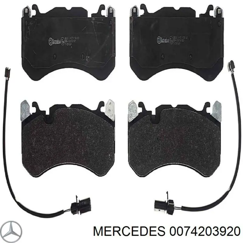 0074203920 Mercedes pastillas de freno delanteras