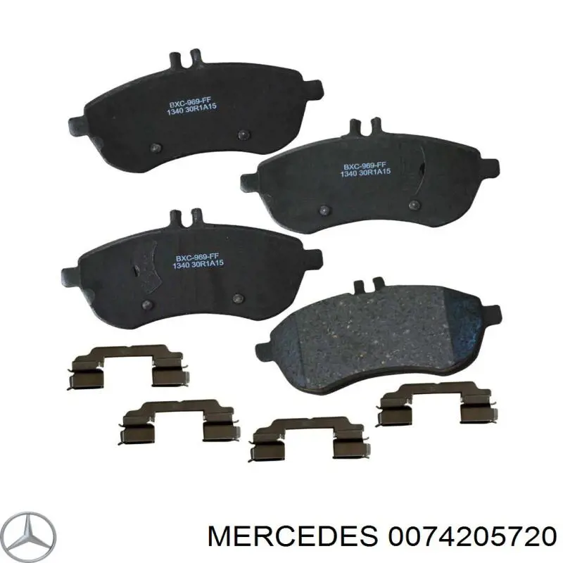 0074205720 Mercedes pastillas de freno delanteras