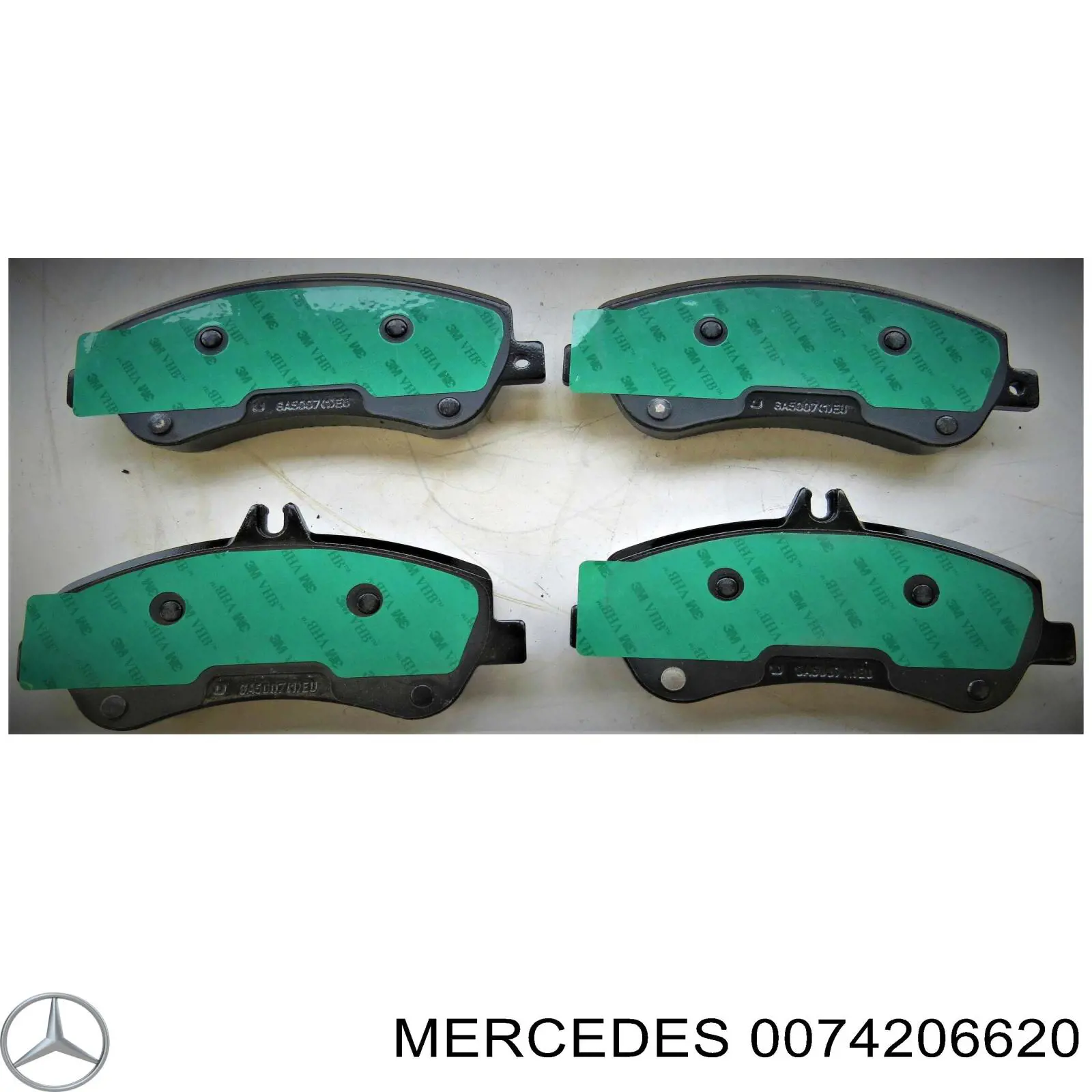 0074206620 Mercedes pastillas de freno delanteras