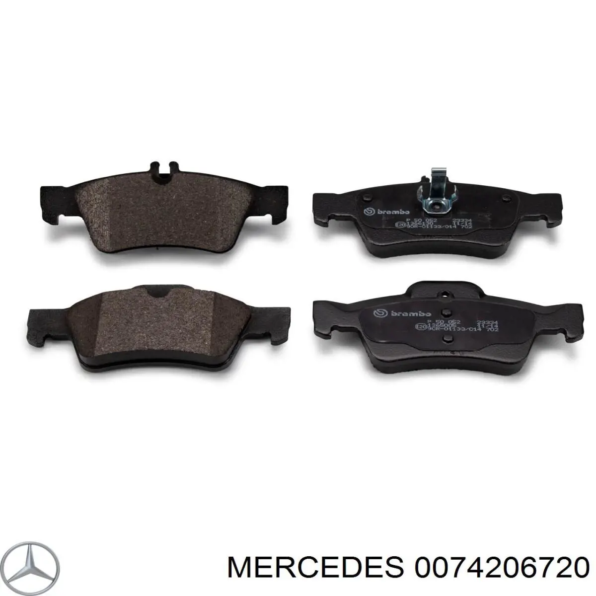 Pastillas traseras Mercedes 0074206720