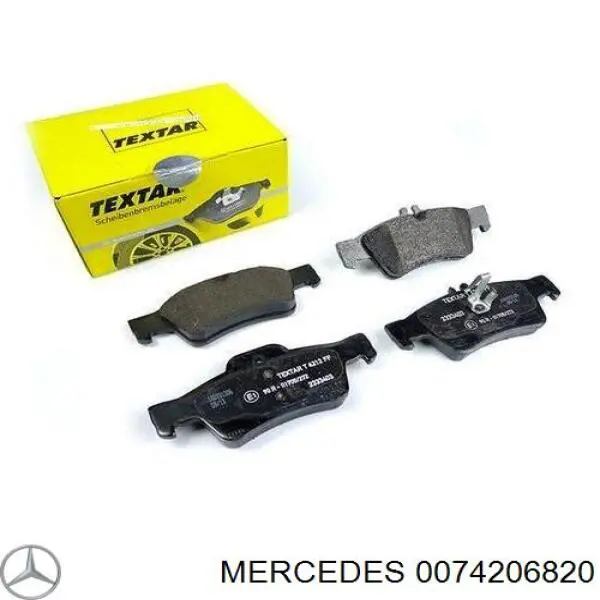 0074206820 Mercedes pastillas de freno traseras