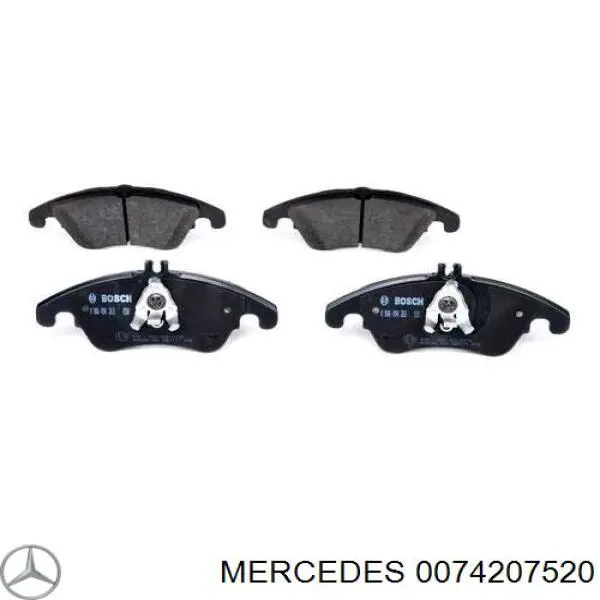 0074207520 Mercedes pastillas de freno delanteras