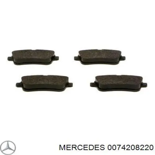Pastillas de freno traseras 0074208220 Mercedes