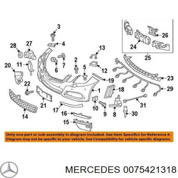 0075421318 Mercedes sensor, temperaura exterior