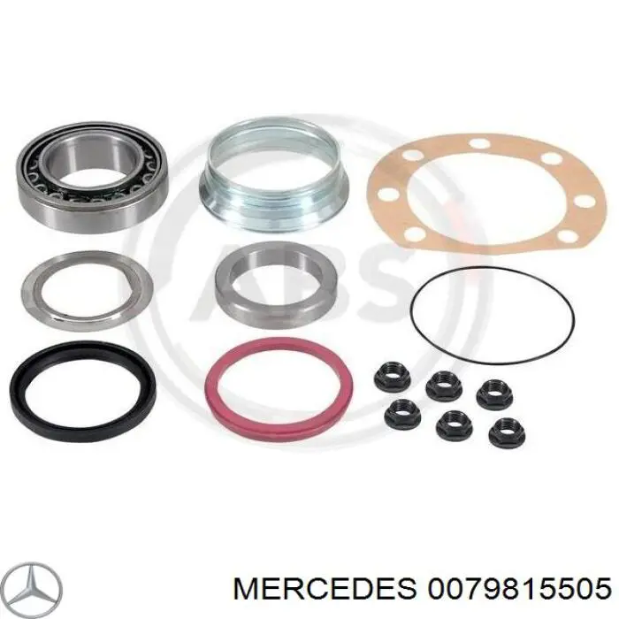 0079815505 Mercedes cojinete de diferencial, eje trasero