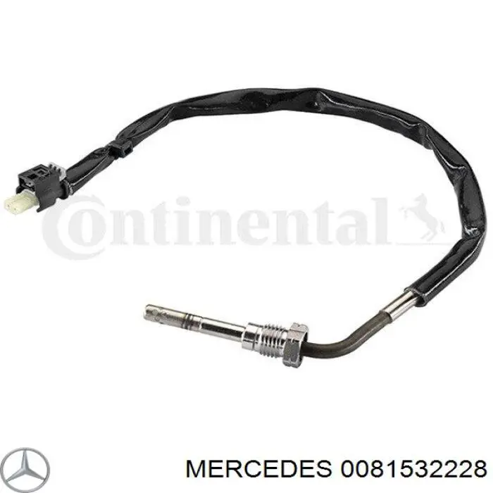 0081532228 Mercedes sensor de temperatura, gas de escape, antes de turbina